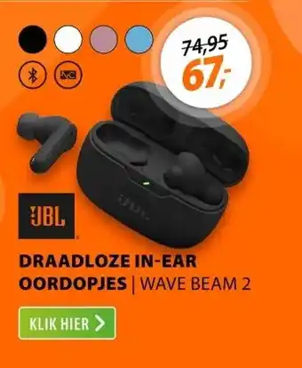 Expert JBL Wave Beam 2 Zwart aanbieding