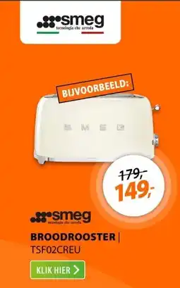 Expert Smeg TSF02CREU Creme aanbieding