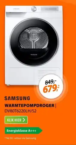 Expert Samsung DV80T6220LH/S2 aanbieding