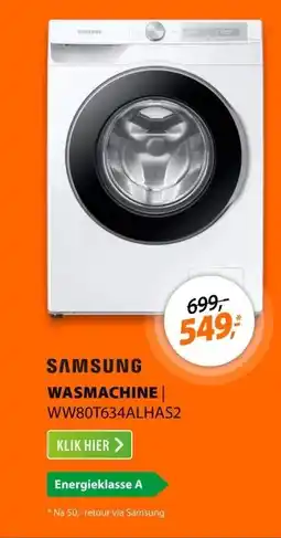 Expert Samsung WW80T634ALHAS2 aanbieding