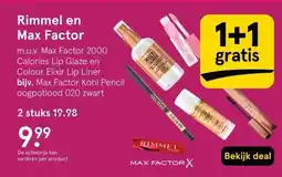 Etos Rimmel en Max Factor aanbieding