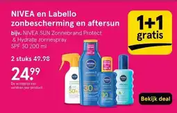 Etos NIVEA en Labello zonbescherming en aftersun aanbieding