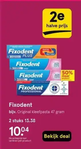 Etos Fixodent aanbieding