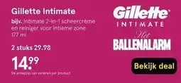 Etos Gillette Intimate aanbieding