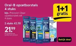 Etos Oral-B opzetborstels 4 stuks aanbieding