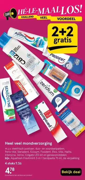 Etos Heel veel mondverzorging aanbieding