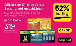 Etos Gillette en Gillette Venus Super grootverpakkingen aanbieding