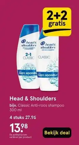 Etos Head & Shoulders aanbieding