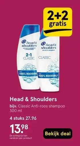 Etos Head & Shoulders aanbieding