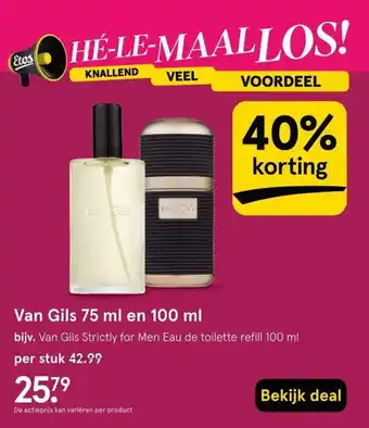 Etos Van Gils 75 ml en 100 ml aanbieding