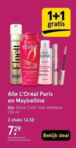 Etos Alle L'Oréal Paris en Maybelline aanbieding