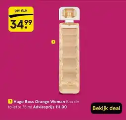 Etos Hugo Boss Orange Woman Eau de toilette 75 ml aanbieding