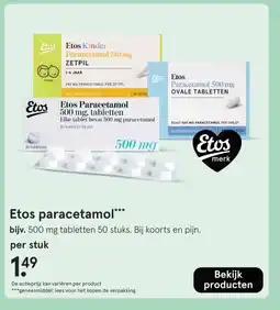 Etos Etos paracetamol*** aanbieding