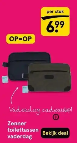 Etos Zenner toilettassen vaderdag aanbieding