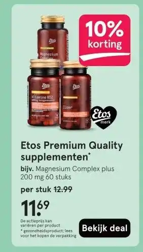 Etos Etos Premium Quality supplementen aanbieding