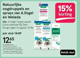 Etos Natuurlijke oogdruppels en sprays van A.Vogel en Weleda aanbieding