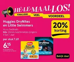 Etos Huggies DryNites en Little Swimmers aanbieding