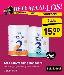 Etos Etos babyvoeding standaard aanbieding