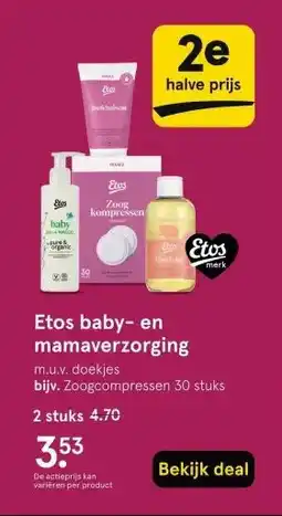 Etos Etos baby- en mamaverzorging aanbieding