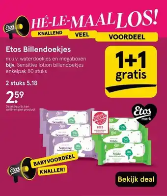 Etos Etos Billendoekjes aanbieding