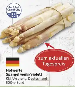 Combi Hofwerte Spargel weiß/violett aanbieding