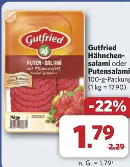Combi Gutfried Hähnchen- salami oder Putensalami aanbieding