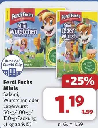 Combi Ferdi Fuchs Minis aanbieding
