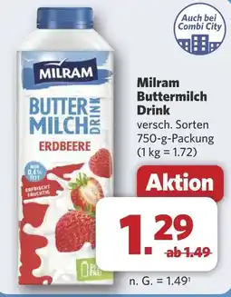 Combi Milram Buttermilch Drink aanbieding