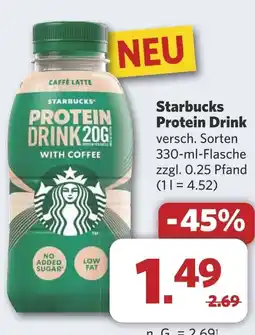 Combi Starbucks Protein Drink aanbieding