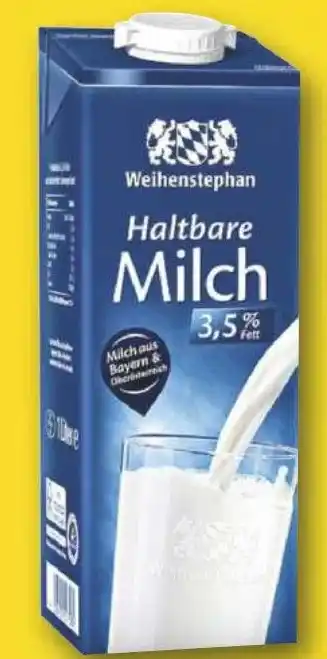 Combi Weihenstephan Haltbare Milch aanbieding