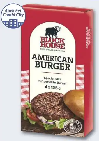 Combi Block House American Burger aanbieding