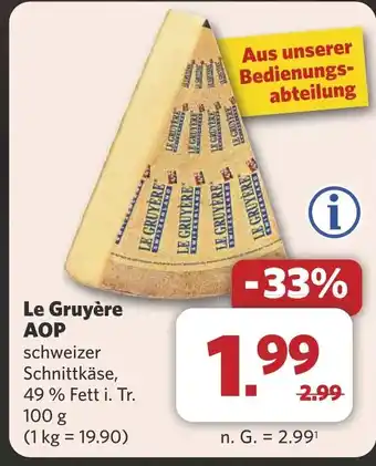 Combi Le Gruyère AOP aanbieding