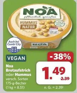 Combi Noa Brotaufstrich oder Hummus aanbieding