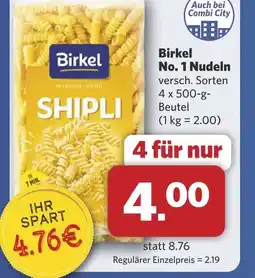 Combi Birkel No. 1 Nudeln aanbieding