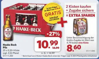 Combi Haake Beck Pils aanbieding