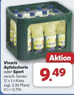 Combi Vivaris Apfelschorle oder Sport aanbieding