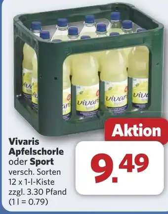 Combi Vivaris Apfelschorle oder Sport aanbieding
