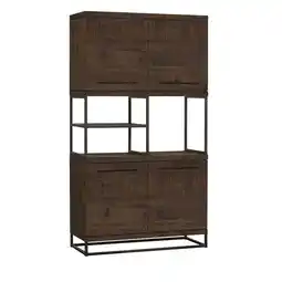 Budget Home Store Barkast London 110 x 200 cm Dark Mango aanbieding