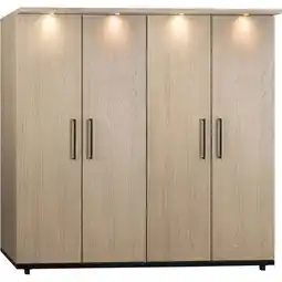 Budget Home Store Kledingkast Bruce 4 deurs aanbieding