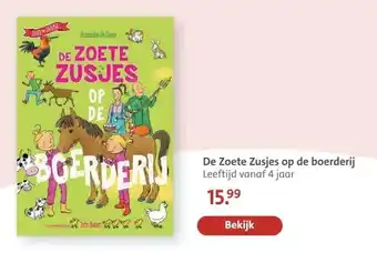 Bruna De Zoete Zusjes op de boerderij Leeftijd vanaf 4 jaar aanbieding