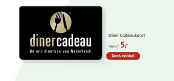 Bruna Diner Cadeaukaart aanbieding