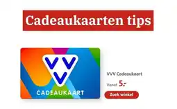Bruna VVV Cadeaukaart aanbieding
