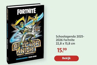 Bruna Schoolagenda 2025- 2026 Fortnite aanbieding