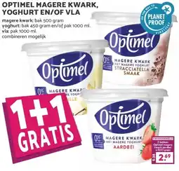 Boon`s Markt OPTIMEL MAGERE KWARK, YOGHURT EN/OF VLA aanbieding