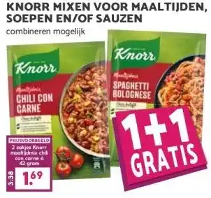 Boon`s Markt KNORR MIXEN VOOR MAALTIJDEN, SOEPEN EN/OF SAUZEN aanbieding