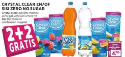 Boon`s Markt CRYSTAL CLEAR EN/OF SISI ZERO NO SUGAR aanbieding