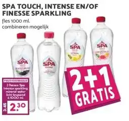 Boon`s Markt SPA TOUCH, INTENSE EN/OF FINESSE SPARKLING aanbieding