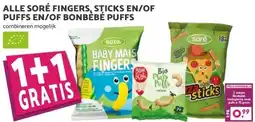 Boon`s Markt ALLE SORÉ FINGERS, STICKS EN/OF PUFFS EN/OF BONBÉBÉ PUFFS aanbieding