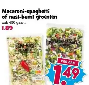Boon`s Markt Macaroni-spaghetti of nasi-bami groenten aanbieding