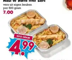Boon`s Markt Nasi of bami met saté aanbieding